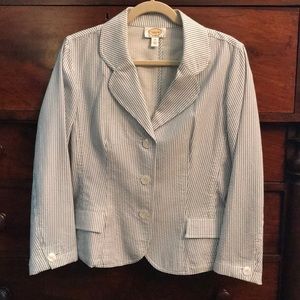 Talbots Seersucker Blazer